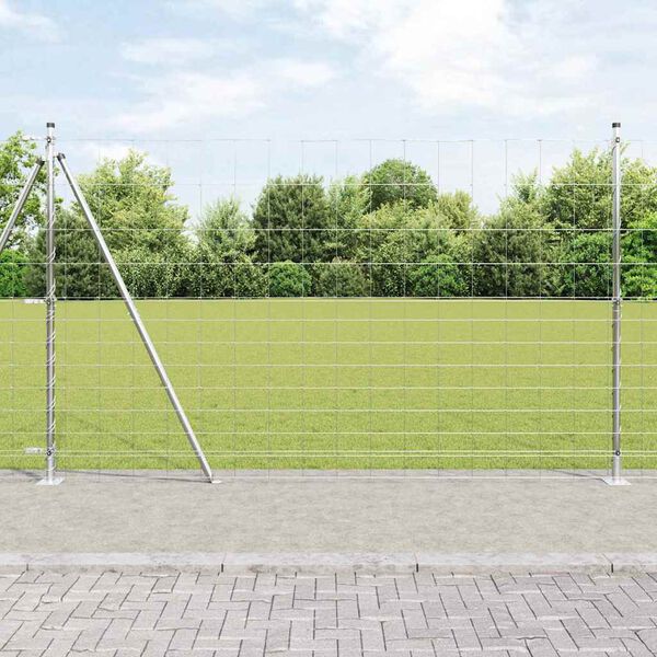 vidaXL Zaunpfosten Galvanisiert 25 x 1,5 m Stahl