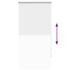 vidaXL Verdunkelungsrollo 64,4 x 120 cm, Stoffbreite 60 cm, Wei&szlig;