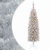 vidaXL K&uuml;nstlicher schmaler Weihnachtsbaum mit Weihnachtskugel 180 cm