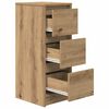 vidaXL Sideboard Artisan-Eiche 29,5x34x76 cm Holzwerkstoff