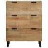 vidaXL Sideboard Braun 60x33x75 cm Massivholz Mango