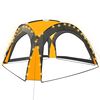 vidaXL Partyzelt mit LED und 4 Seitenw&auml;nden 3,6x3,6x2,3 m Gelb