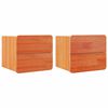 vidaXL Nachttisch 2 stk. Braun 39 x 34 x 33 cm Massivholz Kiefer