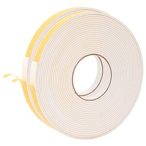 vidaXL Selbstklebendes Schaumstoffband 2 pcs Wei&szlig; 15 mm x 10 m