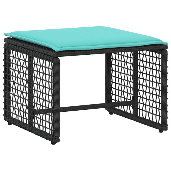 vidaXL Gartenm&ouml;bel Set mit Kissen Stahl