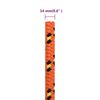 vidaXL Bootsseil Orange 14 mm 50 m Polypropylen