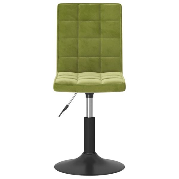 vidaXL Esszimmerst&uuml;hle 2 Stk. Drehbar Hellgr&uuml;n Samt