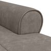 vidaXL Lounge-Liege mit Kissen Grau 91 x 157 x 91 cm Antikes PU