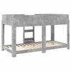 vidaXL Etagenbett f&uuml;r Kinder Beton Grau 100 x 190 cm Holzwerkstoff