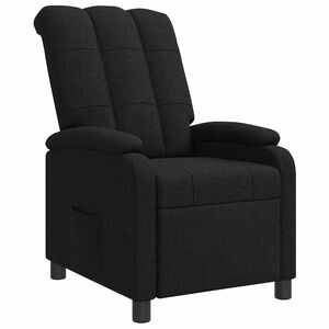 vidaXL Liegesessel Schwarz Stoff