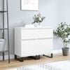 vidaXL Sideboards 2 Stk. Wei&szlig; 40x35x70 cm Holzwerkstoff