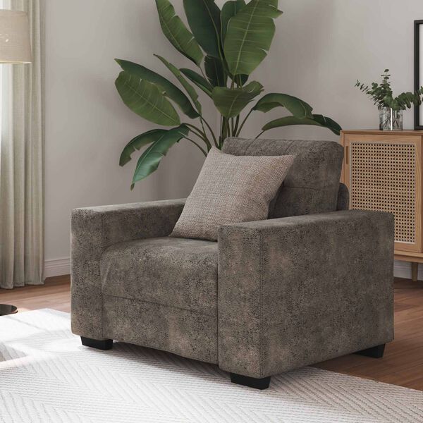 vidaXL Sofa-Sessel Dunkelgrau 60 cm Kunstleder