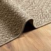 vidaXL Teppich ZIZUR Beige 60x110 cm Jute-Optik Indoor und Outdoor