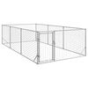 vidaXL Outdoor-Hundezwinger mit T&uuml;r 2x4x1 m Verzinkter Stahl