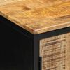vidaXL Nachttisch Braun und Schwarz 50 x 30 x 45 cm Massivholz Mango