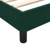 vidaXL Boxspringbett ohne Matratze Dunkelgr&uuml;n 100x210 cm Samt