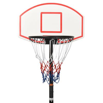 vidaXL Basketballständer Weiß 216-250 cm Polyethylen