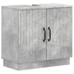 vidaXL Waschbeckenschrank HOORN Betongrau 59,5 x 31,5 x 56 cm