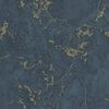 DUTCH WALLCOVERINGS Tapete Marmor-Optik Blau und Golden