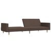 vidaXL Schlafsofa 2-Sitzer Taupe Stoff
