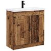 vidaXL Badezimmerm&ouml;bel-Set Altholz 78,5 x 37,5 x 81 cm Holzwerkstoff