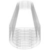 vidaXL Gabionen-Hochbeet Verzinktes Eisen 500x100x50 cm