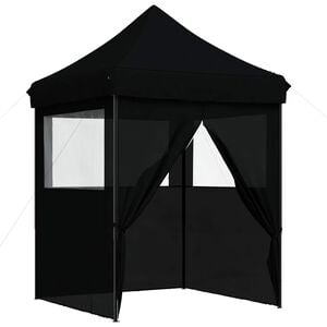 vidaXL Partyzelt 200 x 200 x 306 cm Schwarz Oxford-Stoff