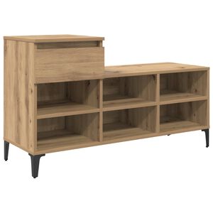 vidaXL Schuhschrank 102 x 36 x 60 cm Holzwerkstoff Artisan-Eiche