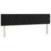 vidaXL Boxspringbett mit Matratze Schwarz 120x190 cm Samt