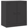 vidaXL Sideboard Schwarz 67x39x73 cm Stahl