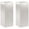 vidaXL Pflanzenst&auml;nder 2 pcs Silber 40 x 40 x 100 cm Stahl
