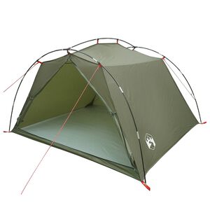 vidaXL Tunnelzelt Olive Gr&uuml;n 4-Personen