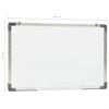 vidaXL Magnetisches Whiteboard Weiß 60 x 40 cm Stahl