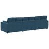 vidaXL Modulares Sofa mit Kissen Blau