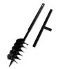 vidaXL Bohrer mit Griff 150 mm Doppelspirale Schwarz