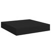 vidaXL Schwebende Wandregale 4 Stk. Schwarz 23x23,5x3,8cm MDF
