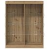 vidaXL LED-Sideboard Artisan-Eiche 41 x 37 x 100 cm Holzwerkstoff