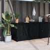 vidaXL Outdoor-K&uuml;chenschrank Schwarz 106x55x64 cm Massivholz Kiefer