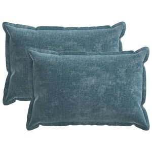 vidaXL Kissenbezug 2 pcs HOUTEN Blau 50 x 75 cm Chenille-Stoff