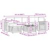 vidaXL Sofagarnituren 7 pcs Natur und Beige Massivholz Akazie