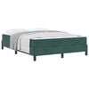vidaXL Boxspringbett mit Matratze Dunkelgr&uuml;n 160 x 210 cm Stoff