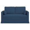 vidaXL Sofa Blau Gesamtabmessungen: 139 x 78 x 80 cm (B x T x H) Samt