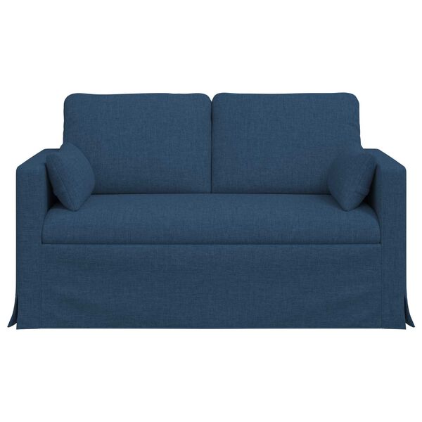vidaXL Sofa Blau Gesamtabmessungen: 139 x 78 x 80 cm (B x T x H) Samt