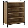 vidaXL Schuhschrank 76 x 36,5 x 93 cm Holzwerkstoff Artisan-Eiche