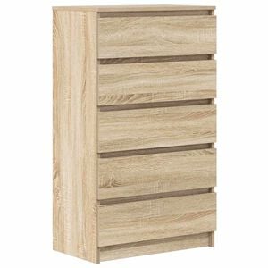 vidaXL Schubladenschrank Sonoma-Eiche 60x36x103 cm Holzwerkstoff