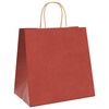 vidaXL Papiertragetaschen 250 Stk. mit Henkeln Rot 26x17x25 cm