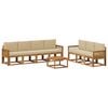 vidaXL Outdoor-Sofagarnitur 8 stk. Natur und Beige 59 x 59 x 37 cm