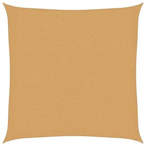 vidaXL Sonnensegel 160 g/m&sup2; Quadratisch Sandfarbe 2,5x2,5 m HDPE