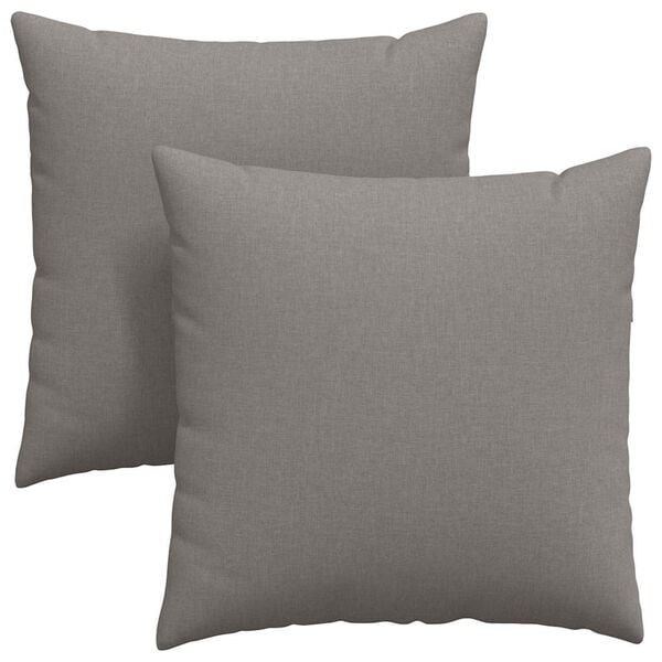 vidaXL Sofakissen 2 pcs Taupe 80 x 80 cm Stoff