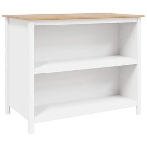 vidaXL K&uuml;cheninseln HILL Wei&szlig; 112 x 66 x 90 cm Massives Kiefernholz